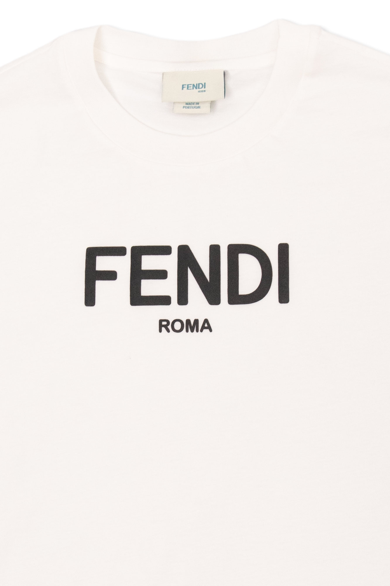 Weiss T shirt with logo Fendi Kids Vitkac Germany